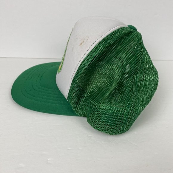 Vintage Carlsberg Beer Patch Snapback Hat Trucker Cap Mens Green Mesh - Picture 11 of 14